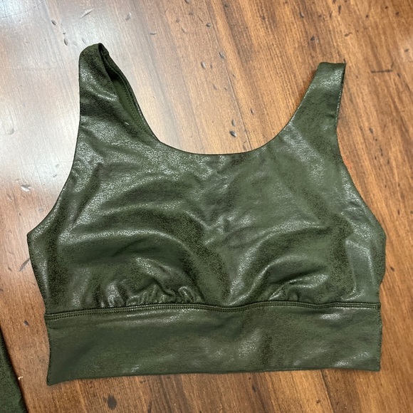 Offline By Aerie High Waist Olive Crackle Set Size Small Activewear Athleisure - Picture 7 of 15
